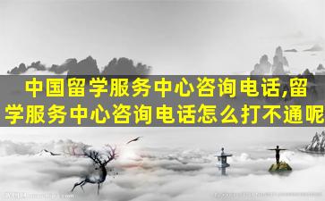 中国留学服务中心咨询电话,留学服务中心咨询电话怎么打不通呢