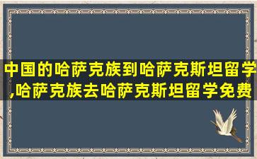 中国的哈萨克族到哈萨克斯坦留学,哈萨克族去哈萨克斯坦留学免费吗