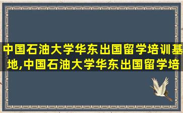 中国石油大学华东出国留学培训基地,中国石油大学华东出国留学培训基地合作的美国院校