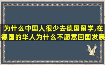 为什么中国人很少去德国留学,在德国的华人为什么不愿意回国发展