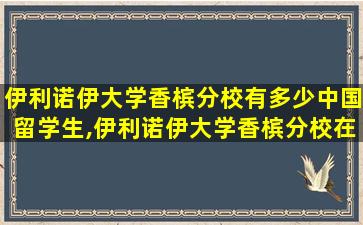 伊利诺伊大学香槟分校有多少中国留学生,伊利诺伊大学香槟分校在哪个城市