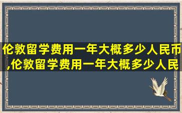 伦敦留学费用一年大概多少人民币,伦敦留学费用一年大概多少人民币啊