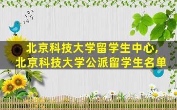 北京科技大学留学生中心,北京科技大学公派留学生名单