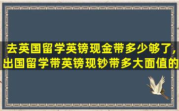 去英国留学英镑现金带多少够了,出国留学带英镑现钞带多大面值的好