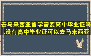 去马来西亚留学需要高中毕业证吗,没有高中毕业证可以去马来西亚留学吗