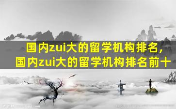 国内zui
大的留学机构排名,国内zui
大的留学机构排名前十