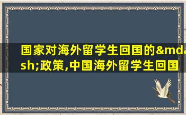 国家对海外留学生回国的—政策,中国海外留学生回国政策最新