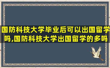 国防科技大学毕业后可以出国留学吗,国防科技大学出国留学的多吗