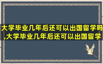 大学毕业几年后还可以出国留学吗,大学毕业几年后还可以出国留学吗女生