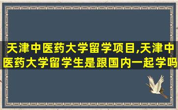 天津中医药大学留学项目,天津中医药大学留学生是跟国内一起学吗