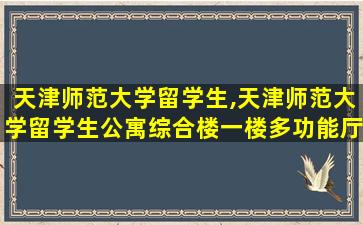 天津师范大学留学生,天津师范大学留学生公寓综合楼一楼多功能厅