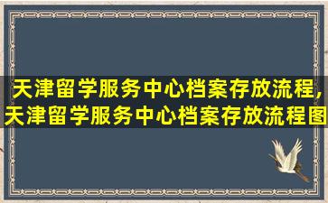 天津留学服务中心档案存放流程,天津留学服务中心档案存放流程图