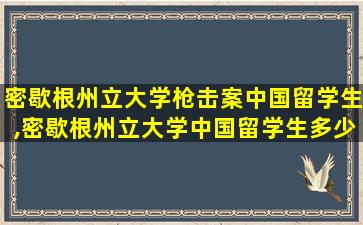 密歇根州立大学枪击案中国留学生,密歇根州立大学中国留学生多少