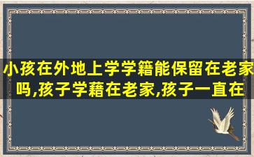 小孩在外地上学学籍能保留在老家吗,孩子学藉在老家,孩子一直在外地上学,学藉会自动转吗