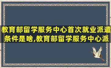 教育部留学服务中心首次就业派遣条件是啥,教育部留学服务中心派遣资格的国外留学生