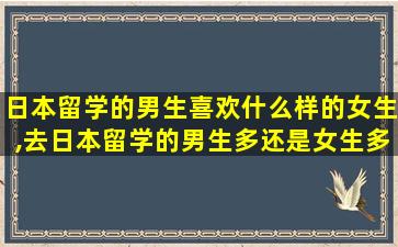 日本留学的男生喜欢什么样的女生,去日本留学的男生多还是女生多