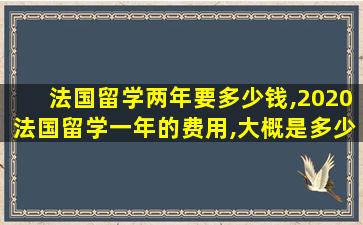 法国留学两年要多少钱,2020法国留学一年的费用,大概是多少