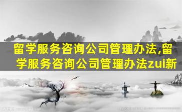 留学服务咨询公司管理办法,留学服务咨询公司管理办法zui
新