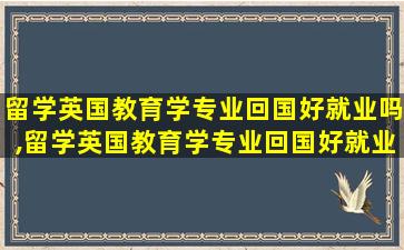 留学英国教育学专业回国好就业吗,留学英国教育学专业回国好就业吗知乎