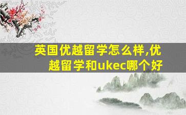 英国优越留学怎么样,优越留学和ukec哪个好