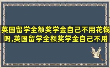 英国留学全额奖学金自己不用花钱吗,英国留学全额奖学金自己不用花钱吗知乎