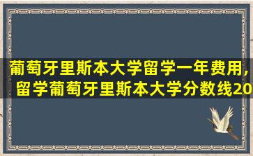 葡萄牙里斯本大学留学一年费用,留学葡萄牙里斯本大学分数线2022