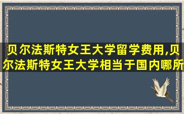 贝尔法斯特女王大学留学费用,贝尔法斯特女王大学相当于国内哪所大学