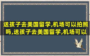 送孩子去美国留学,机场可以拍照吗,送孩子去美国留学,机场可以拍照吗知乎