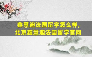 鑫慧迪法国留学怎么样,北京鑫慧迪法国留学官网